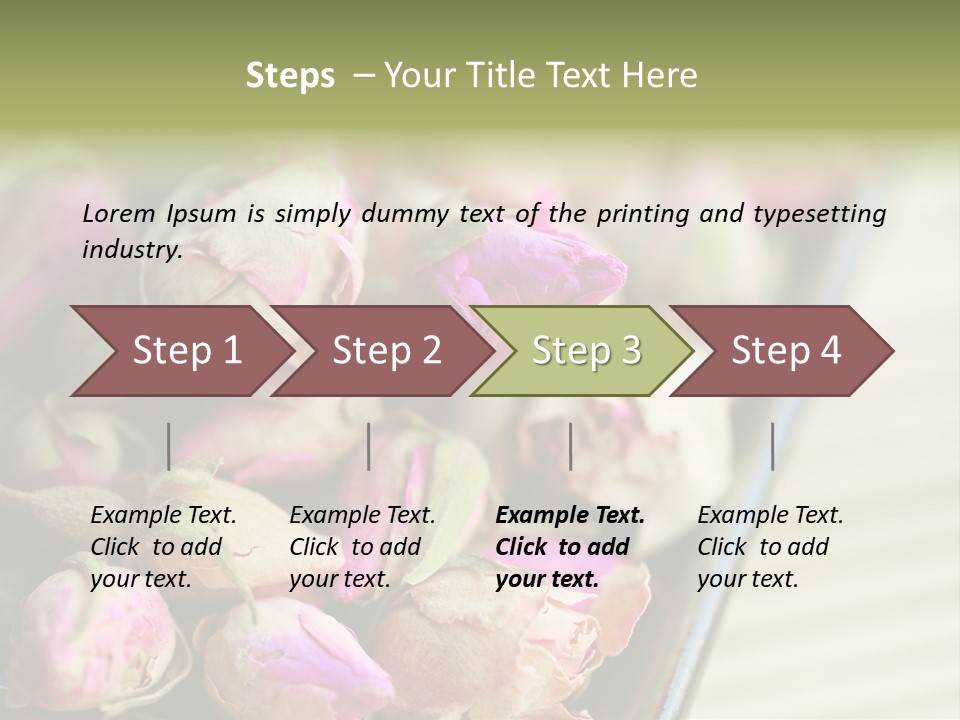 Rose Buds Rose Tea No People PowerPoint Template