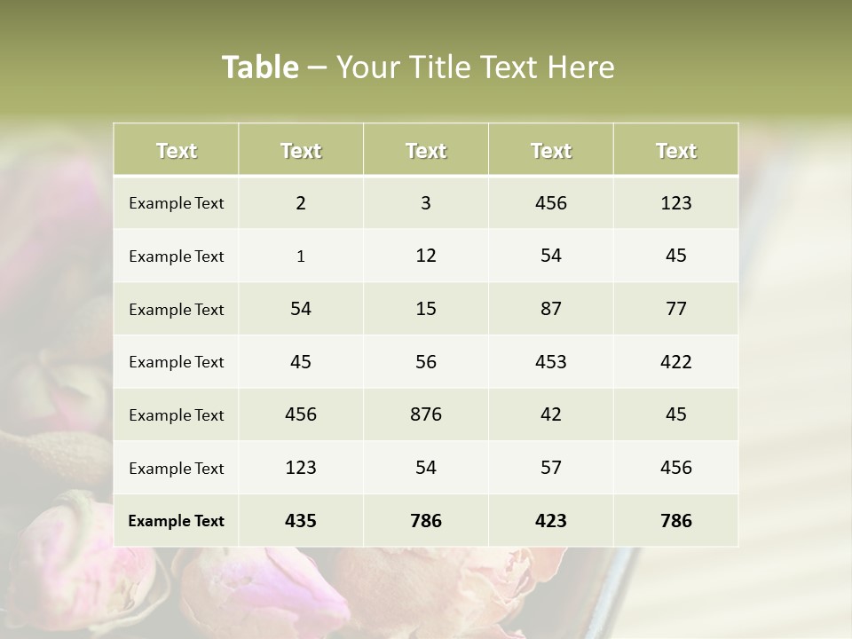 Rose Buds Rose Tea No People PowerPoint Template