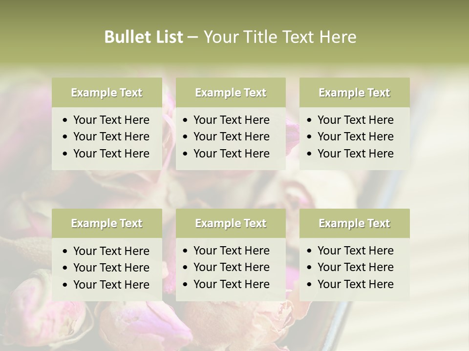 Rose Buds Rose Tea No People PowerPoint Template