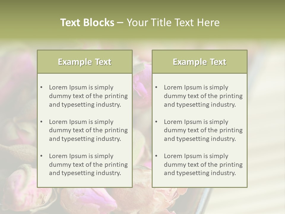 Rose Buds Rose Tea No People PowerPoint Template