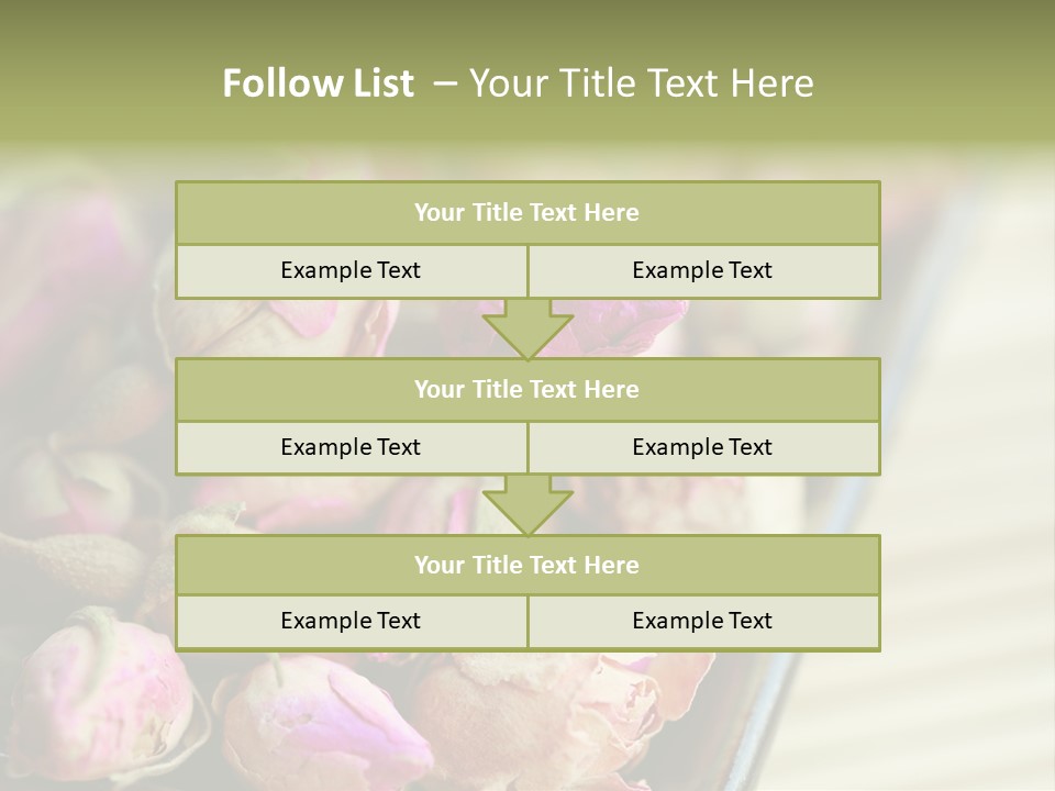 Rose Buds Rose Tea No People PowerPoint Template