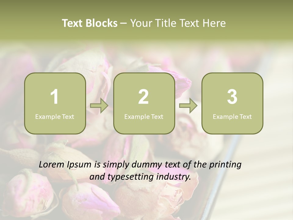 Rose Buds Rose Tea No People PowerPoint Template