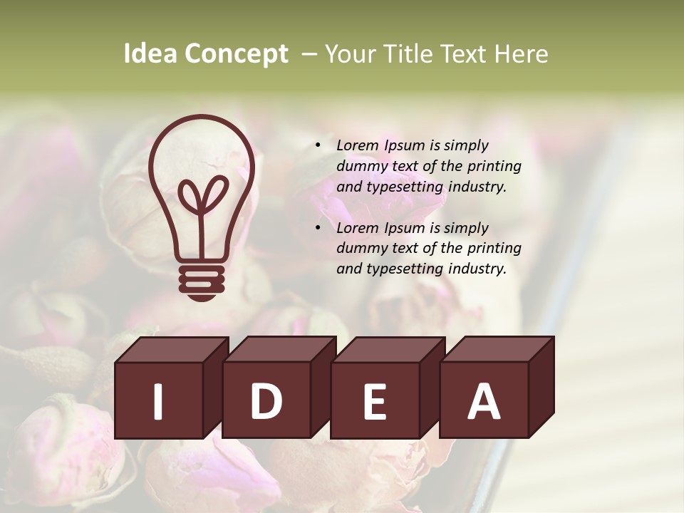 Rose Buds Rose Tea No People PowerPoint Template