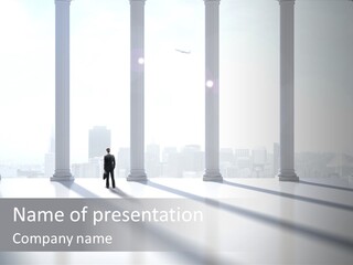 Manager Friendly Suit PowerPoint Template