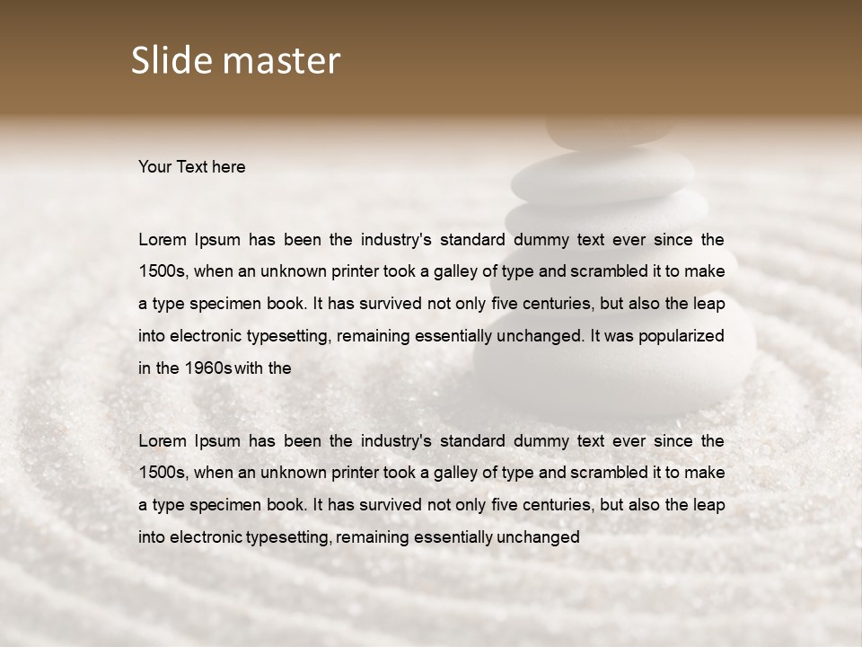 Arts Striped Spirituality PowerPoint Template