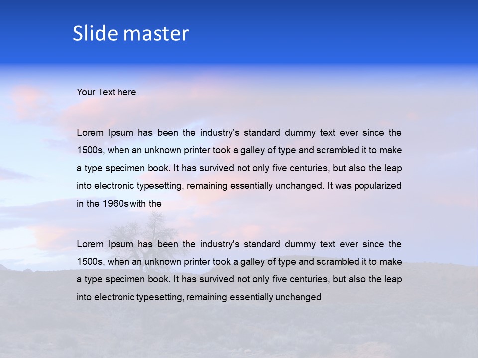 San Rafael Swell Creek Stunning PowerPoint Template