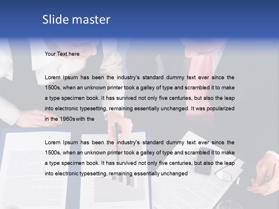 Professional Pointing Diagram PowerPoint Template