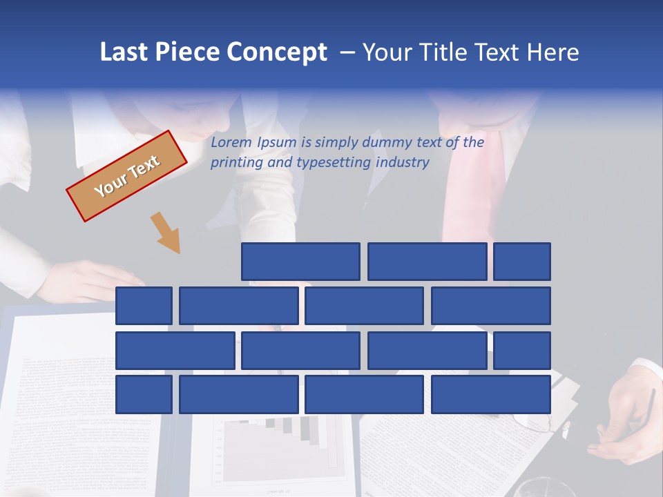 Professional Pointing Diagram PowerPoint Template