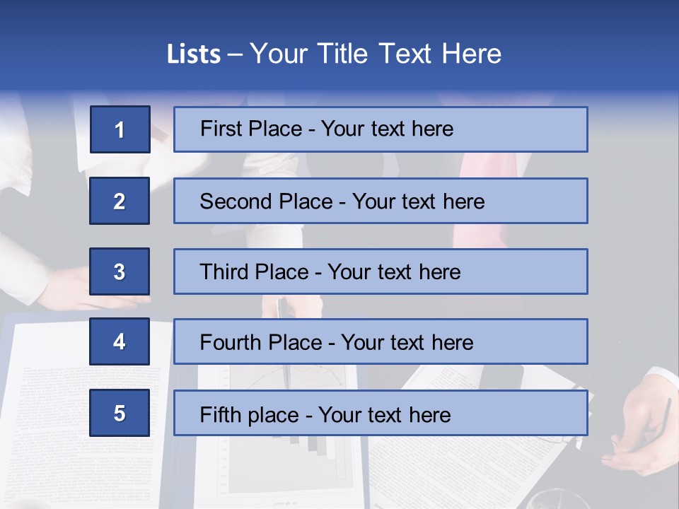 Professional Pointing Diagram PowerPoint Template