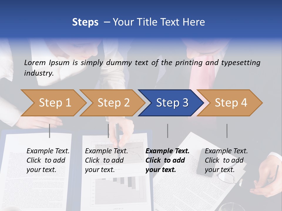 Professional Pointing Diagram PowerPoint Template