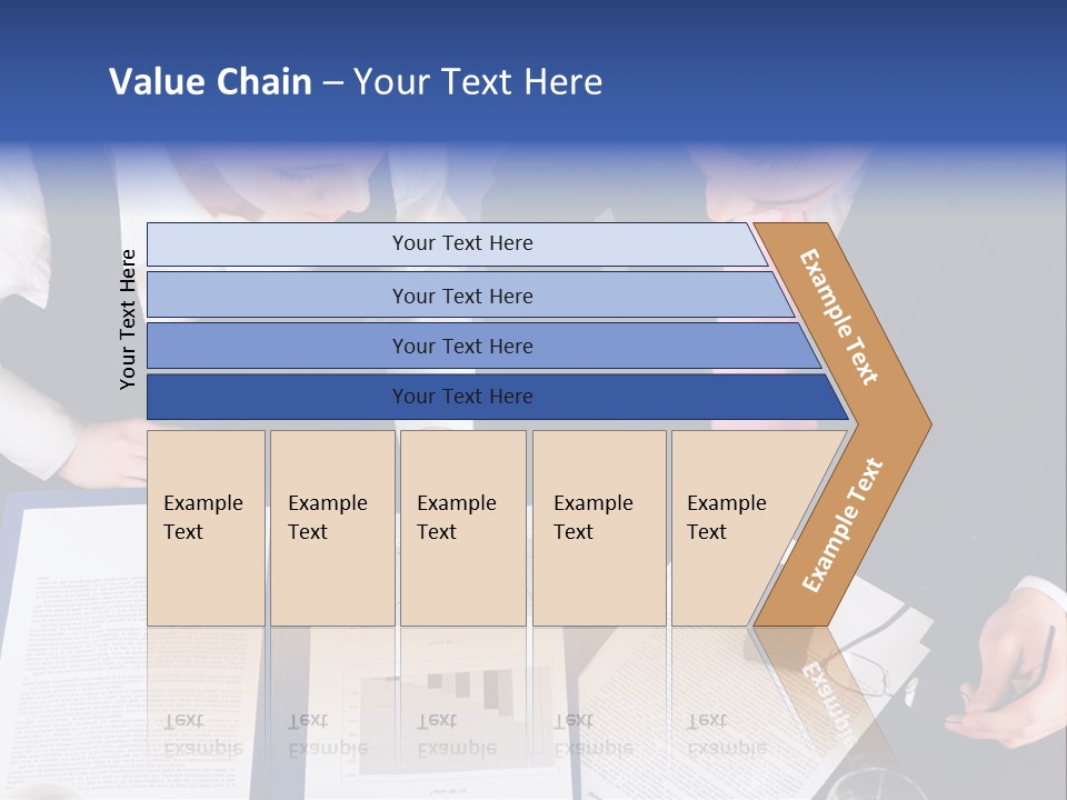 Professional Pointing Diagram PowerPoint Template