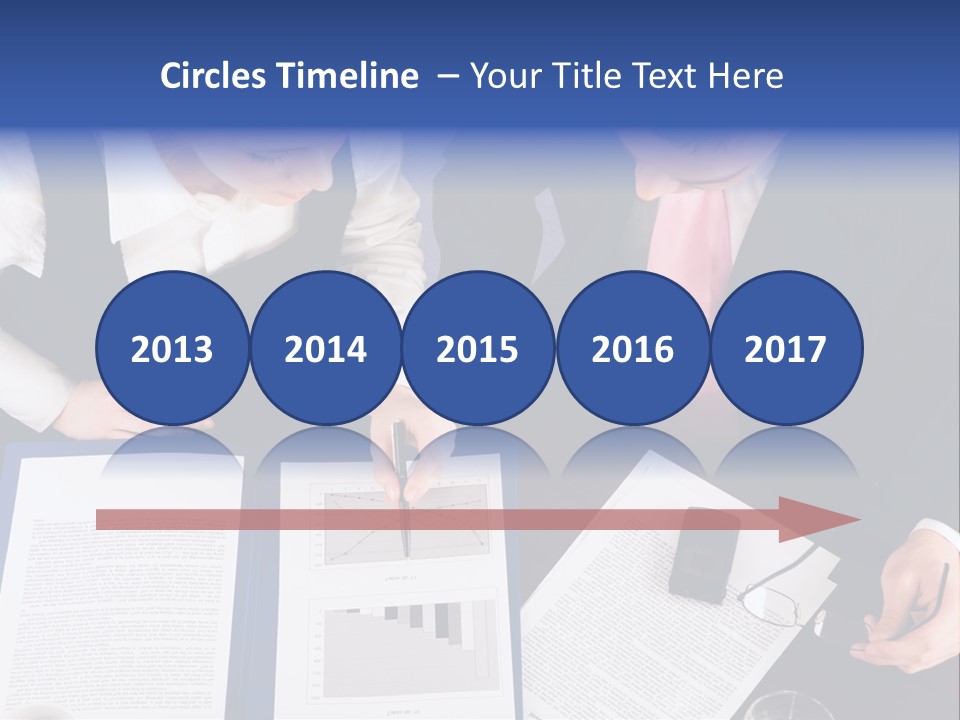 Professional Pointing Diagram PowerPoint Template