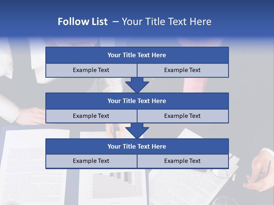 Professional Pointing Diagram PowerPoint Template