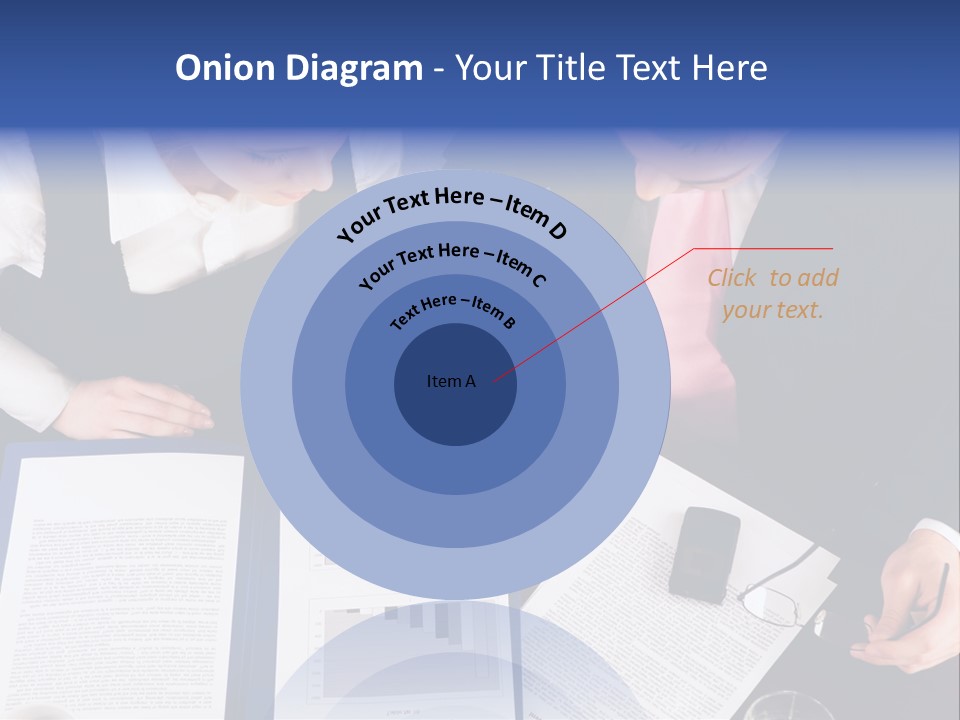 Professional Pointing Diagram PowerPoint Template