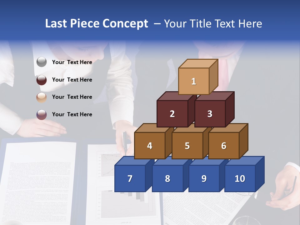 Professional Pointing Diagram PowerPoint Template