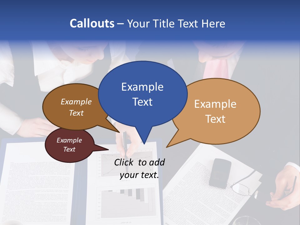 Professional Pointing Diagram PowerPoint Template