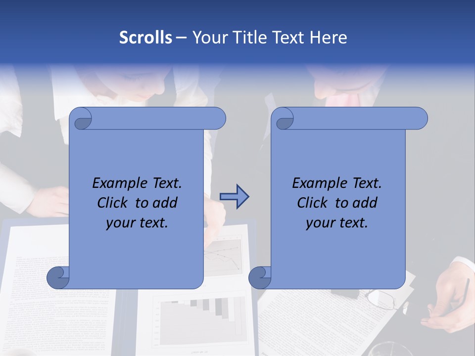 Professional Pointing Diagram PowerPoint Template