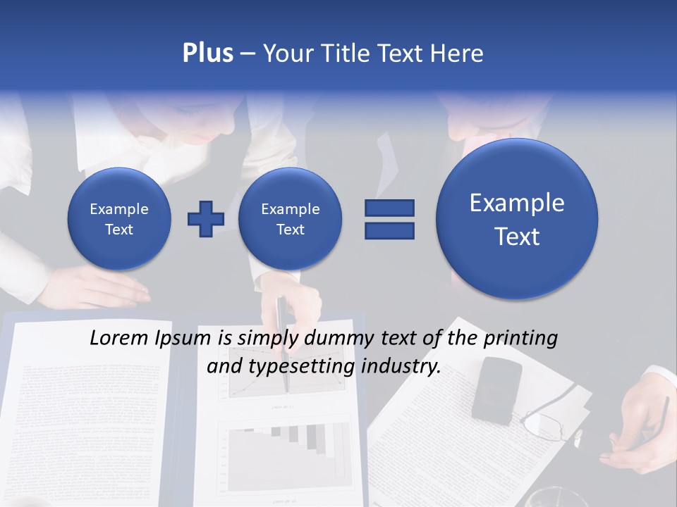 Professional Pointing Diagram PowerPoint Template