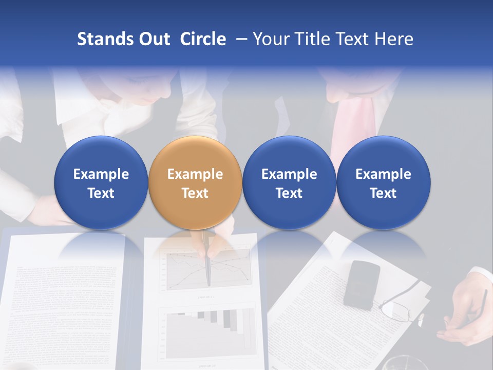 Professional Pointing Diagram PowerPoint Template