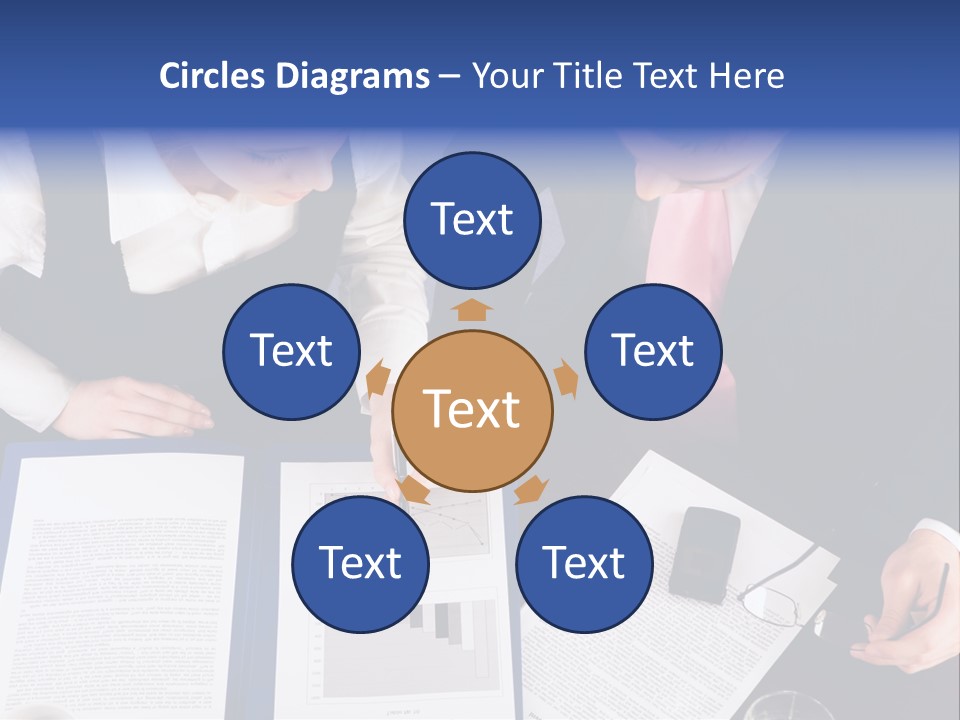 Professional Pointing Diagram PowerPoint Template