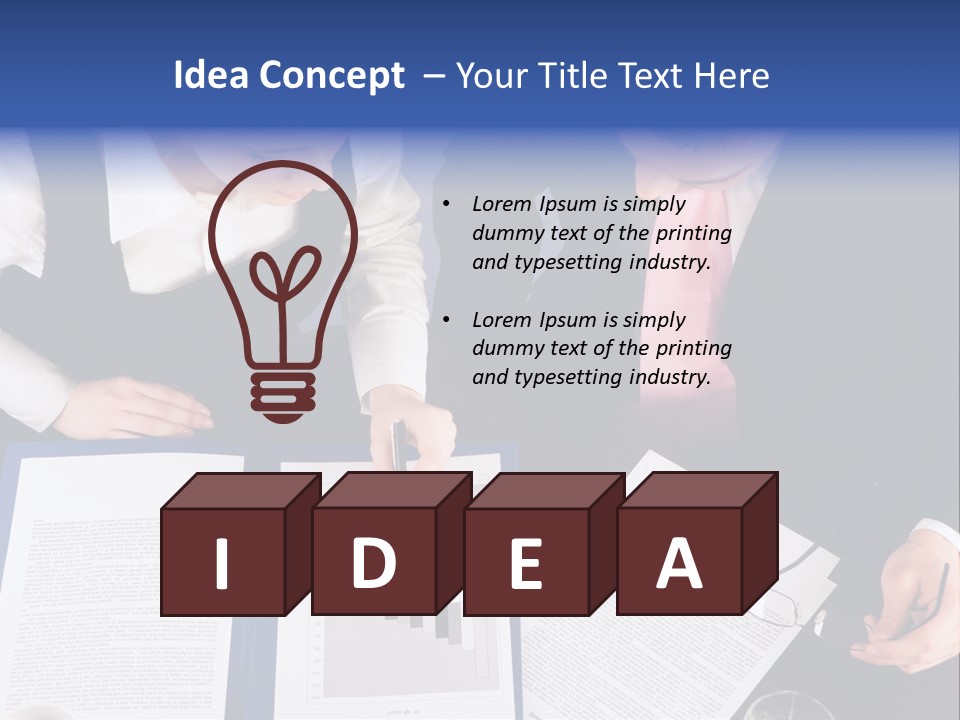 Professional Pointing Diagram PowerPoint Template