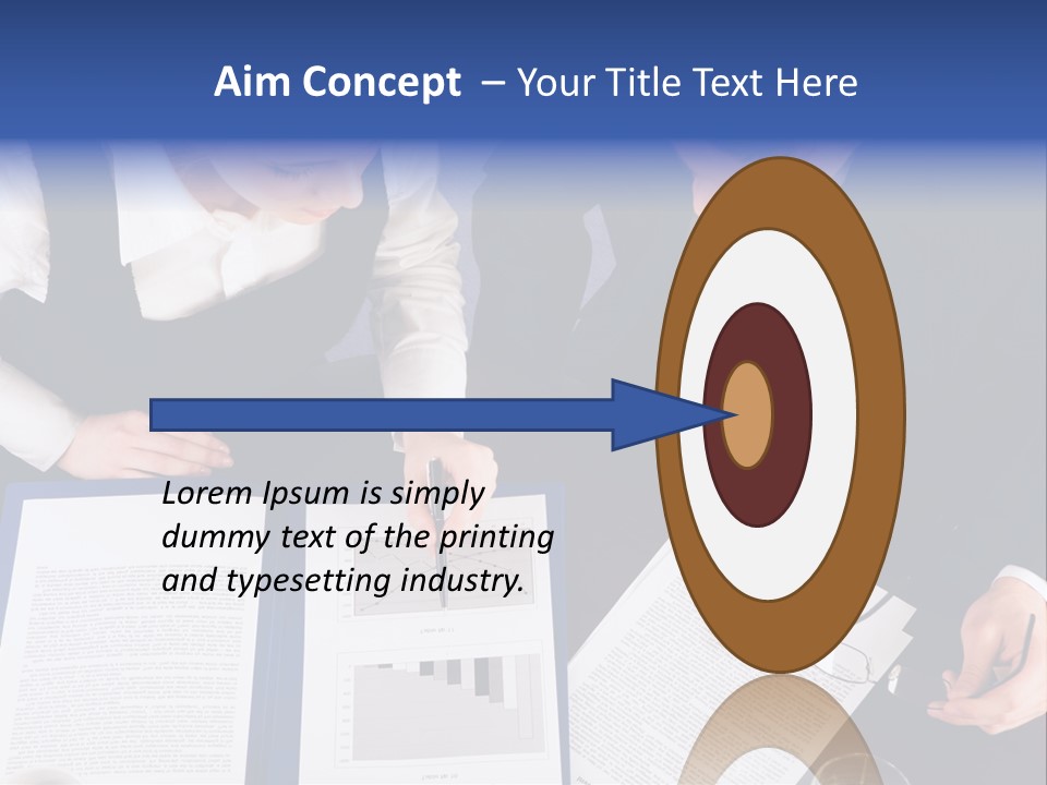 Professional Pointing Diagram PowerPoint Template