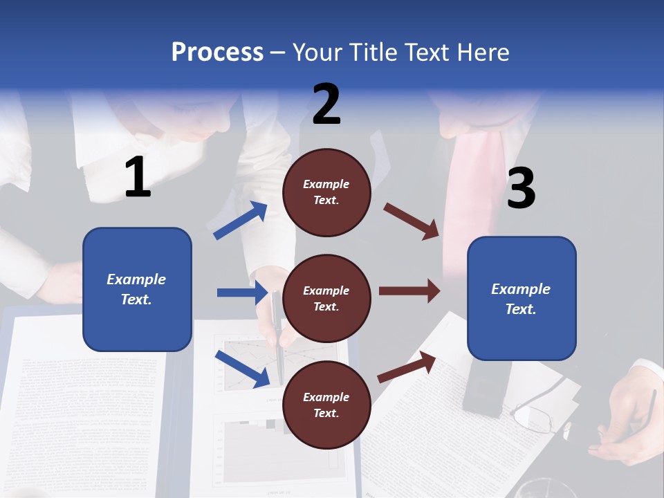 Professional Pointing Diagram PowerPoint Template
