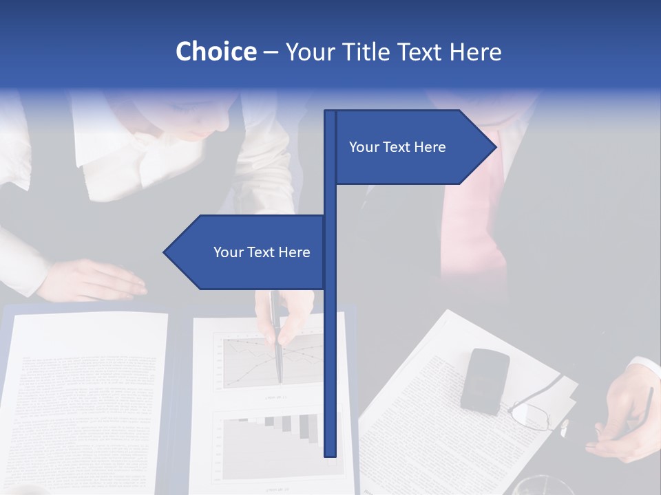 Professional Pointing Diagram PowerPoint Template