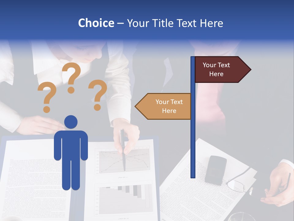 Professional Pointing Diagram PowerPoint Template