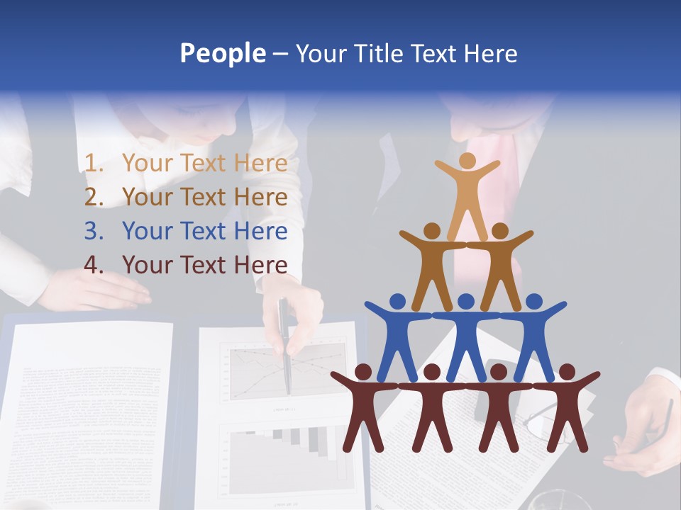 Professional Pointing Diagram PowerPoint Template