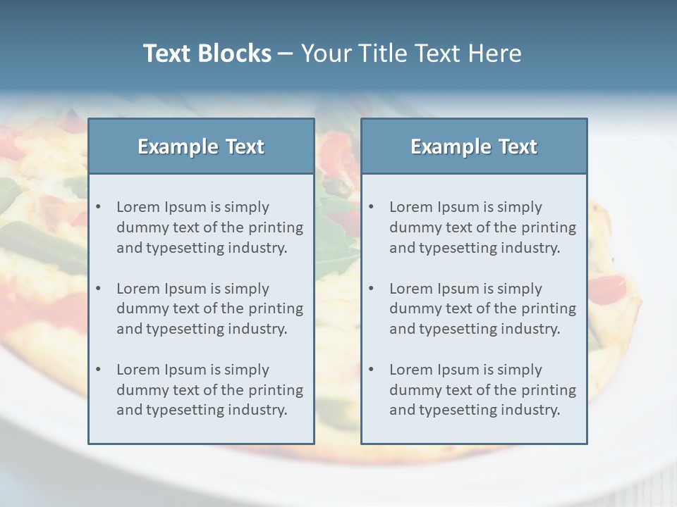 Closeup Filled Dish PowerPoint Template