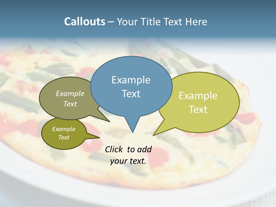 Closeup Filled Dish PowerPoint Template