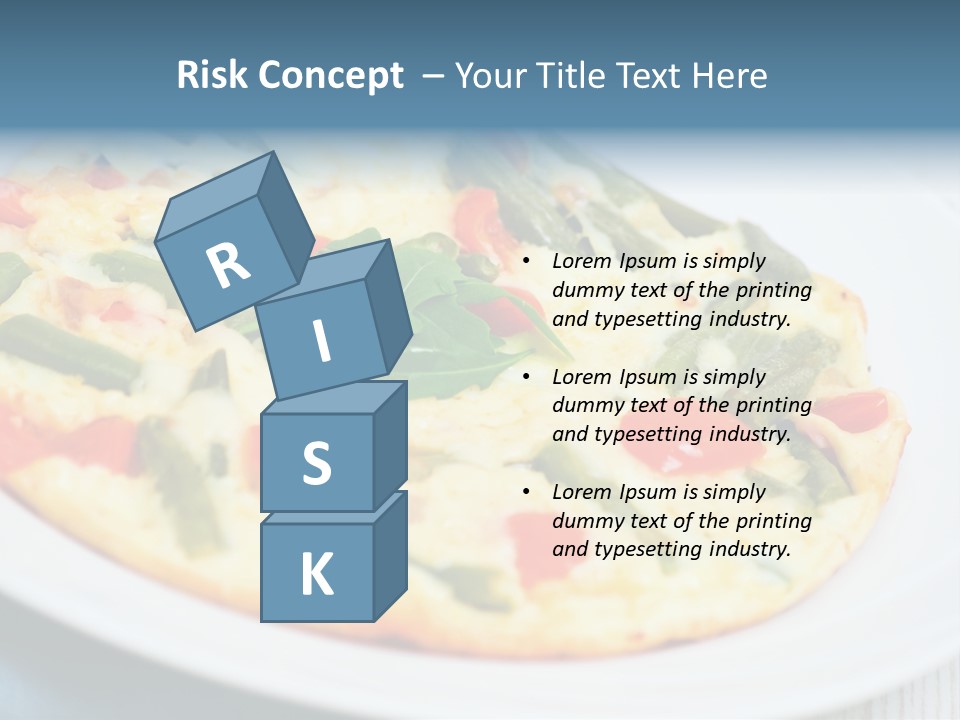 Closeup Filled Dish PowerPoint Template