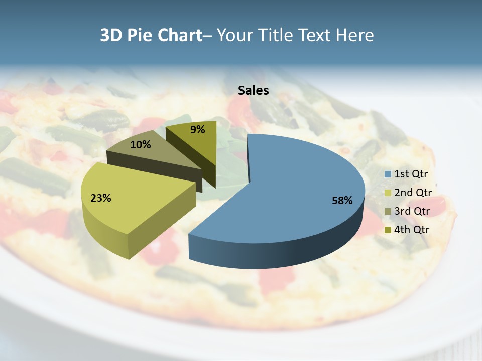 Closeup Filled Dish PowerPoint Template