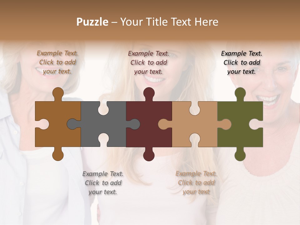 Togetherness Portrait Casual PowerPoint Template