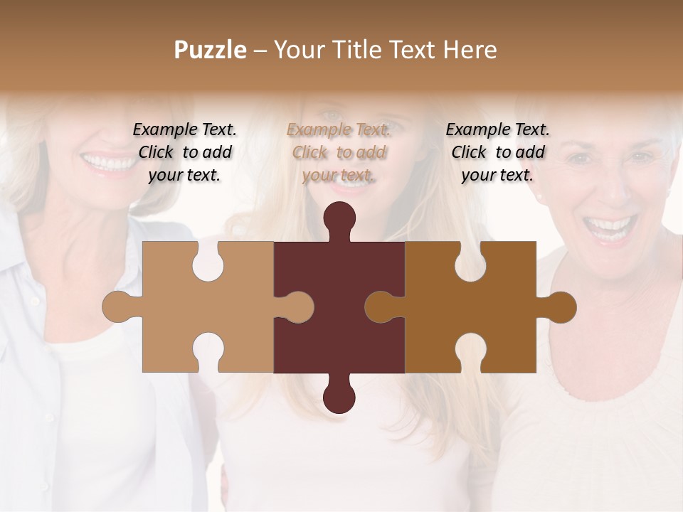 Togetherness Portrait Casual PowerPoint Template