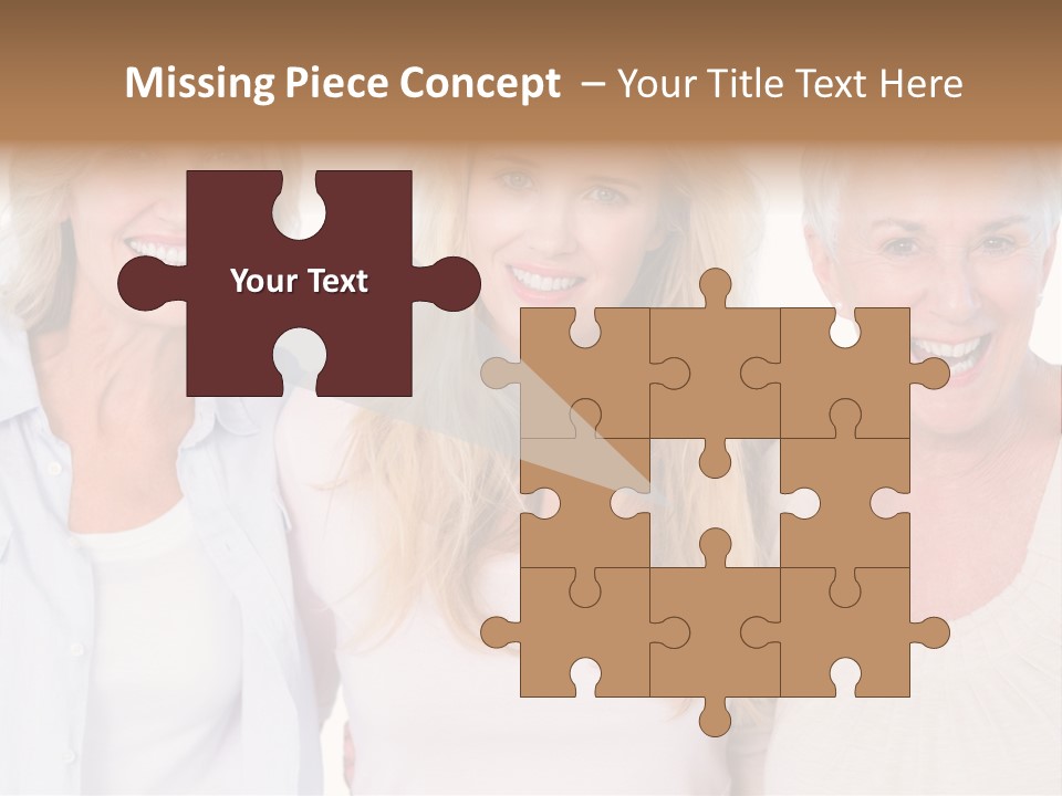 Togetherness Portrait Casual PowerPoint Template