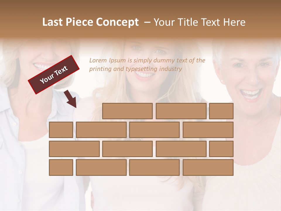 Togetherness Portrait Casual PowerPoint Template