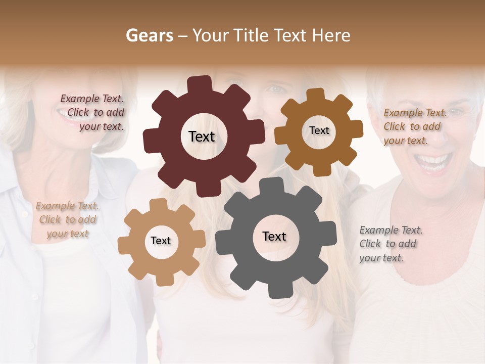 Togetherness Portrait Casual PowerPoint Template