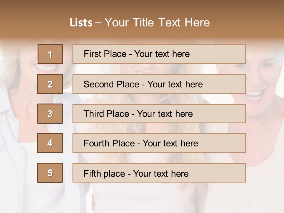 Togetherness Portrait Casual PowerPoint Template