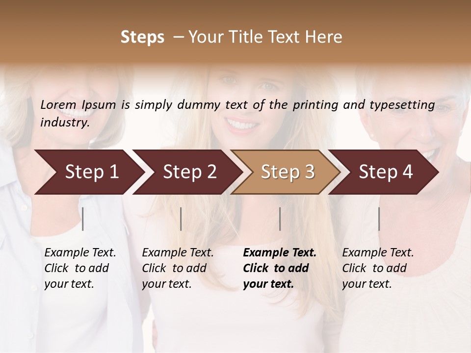 Togetherness Portrait Casual PowerPoint Template