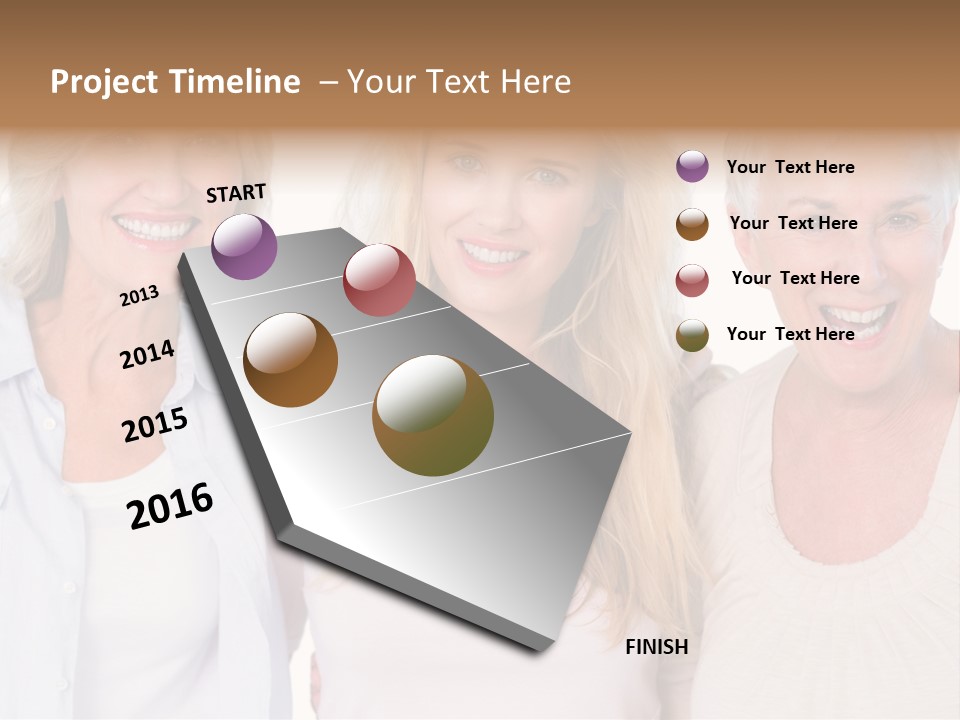 Togetherness Portrait Casual PowerPoint Template