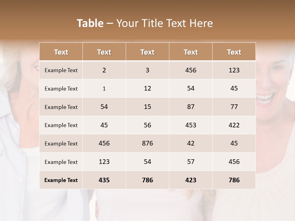 Togetherness Portrait Casual PowerPoint Template