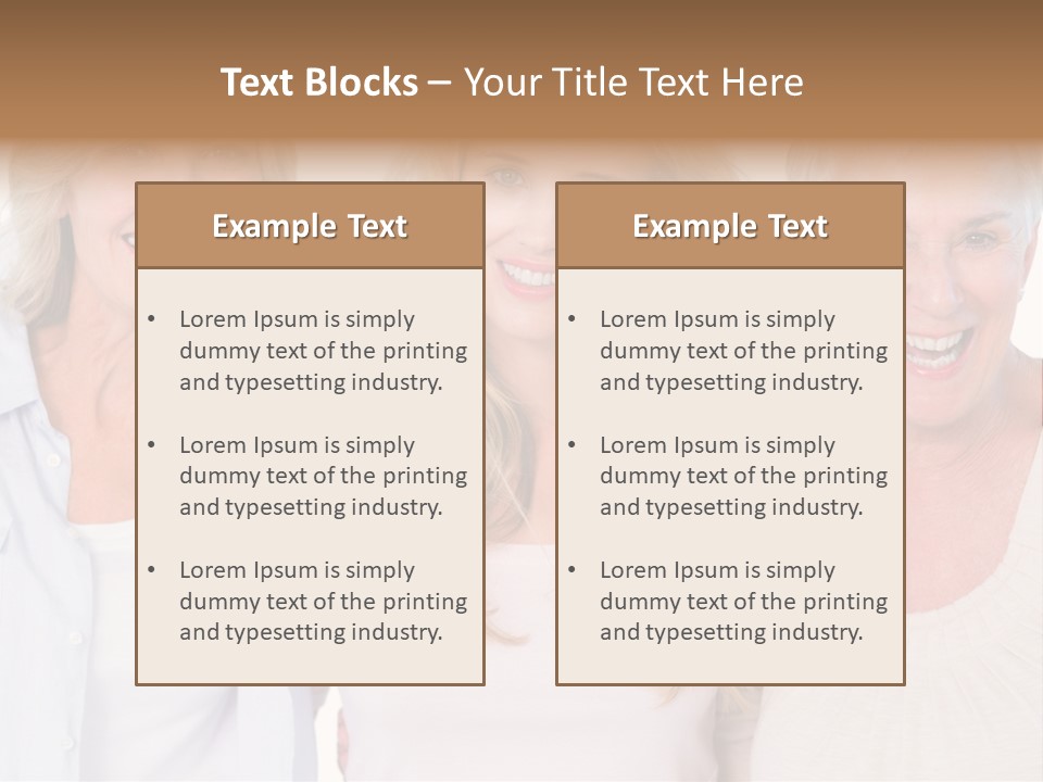 Togetherness Portrait Casual PowerPoint Template