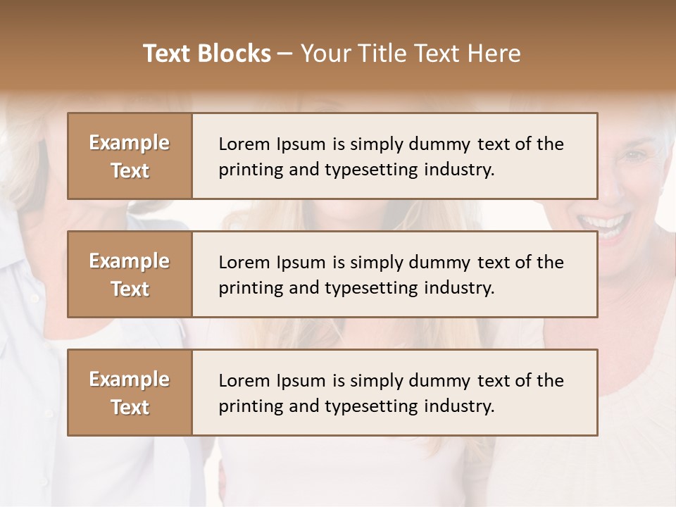 Togetherness Portrait Casual PowerPoint Template