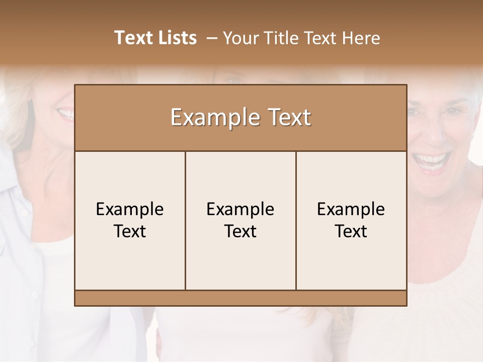 Togetherness Portrait Casual PowerPoint Template