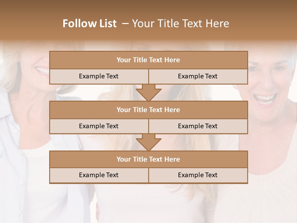 Togetherness Portrait Casual PowerPoint Template