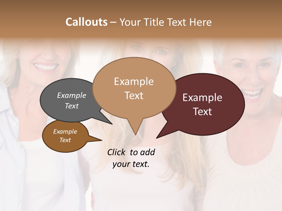 Togetherness Portrait Casual PowerPoint Template