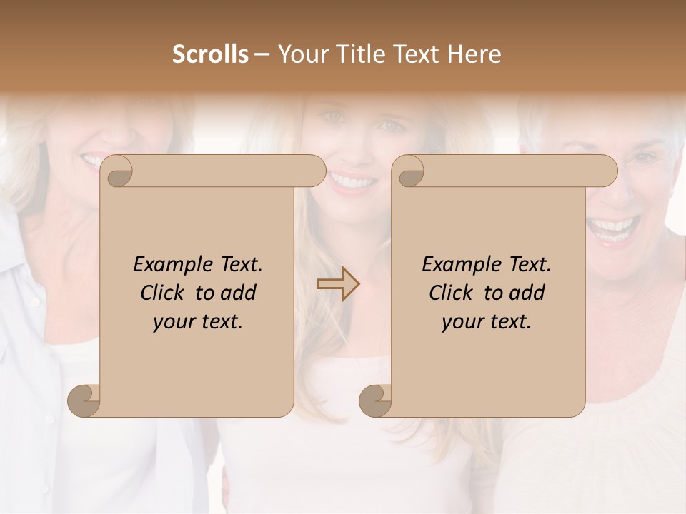 Togetherness Portrait Casual PowerPoint Template