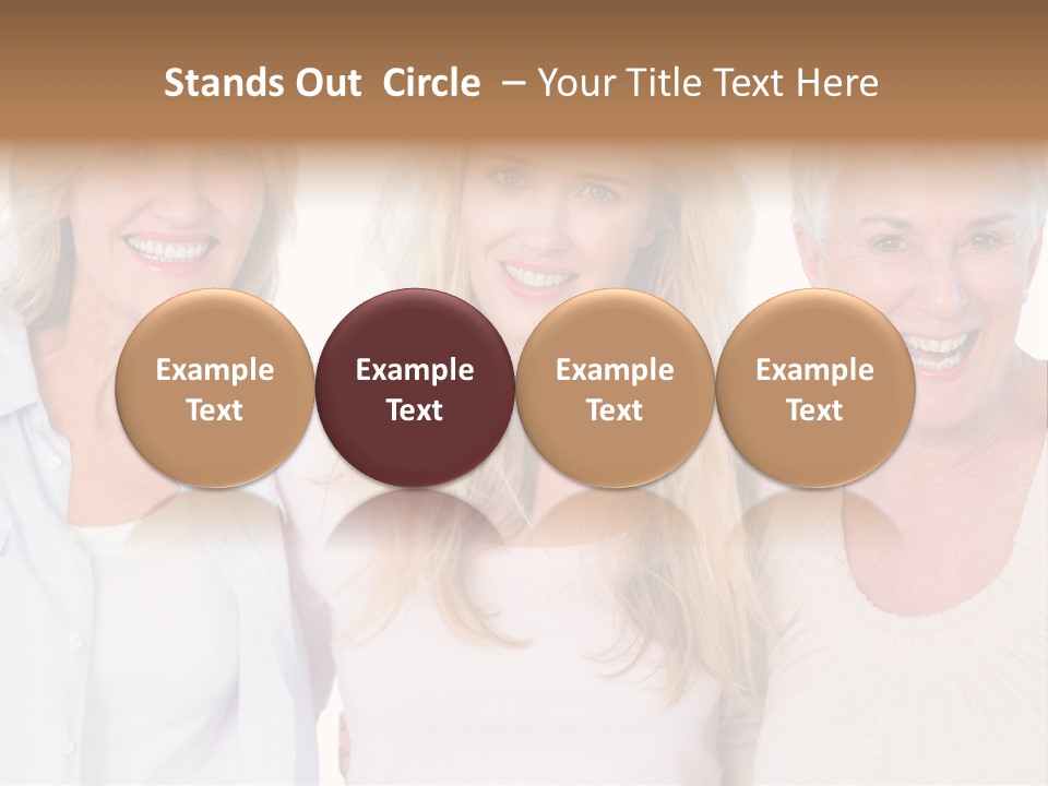 Togetherness Portrait Casual PowerPoint Template